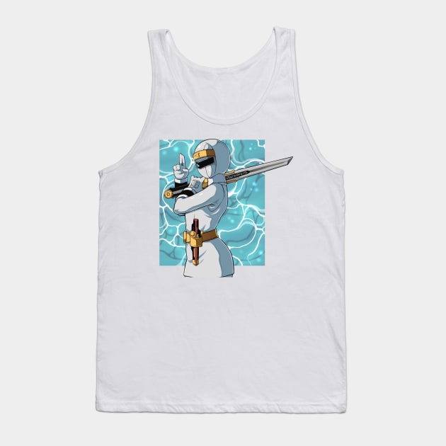 white ranger Tank Top by fancy ghost